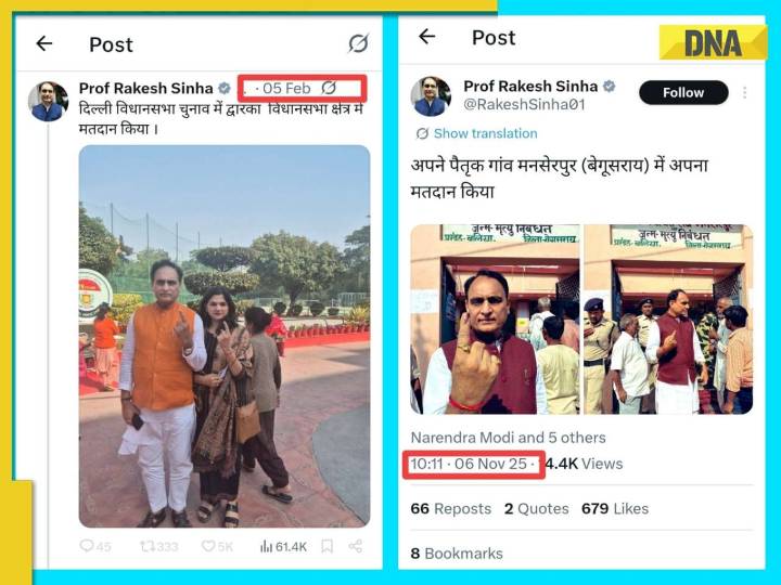 'Voted in both Delhi, Bihar': Opposition attacks Rakesh Sinha over 'vote chori'