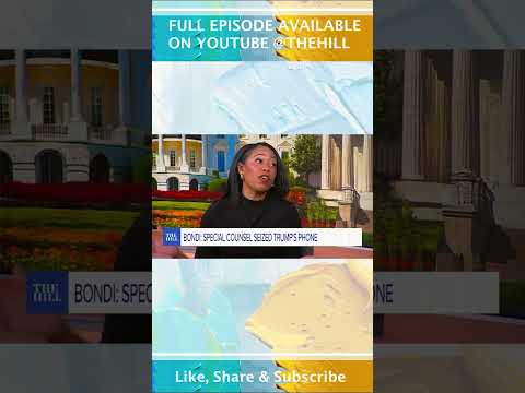 Pam Bondi unveils Trump's gov't phone was seized in 'Arctic Frost' investigation