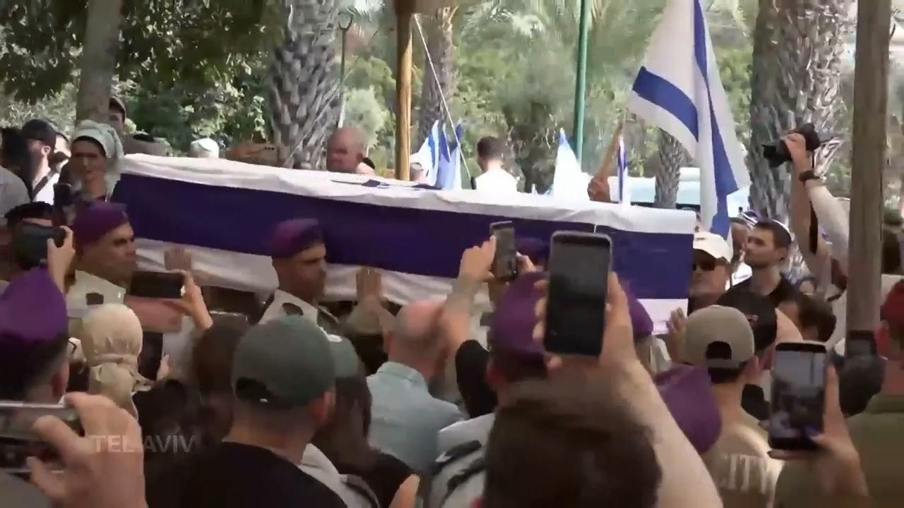 Mourners attend funeral of Israeli soldier killed in Hamas October 7 attack