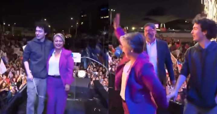 “Habrá primer damo”: Jeannette Jara cerró la campaña con inédita aparición de pareja e hijo