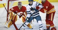 Wolf posts 16-save shutout, Calgary Flames blank San Jose Sharks 2