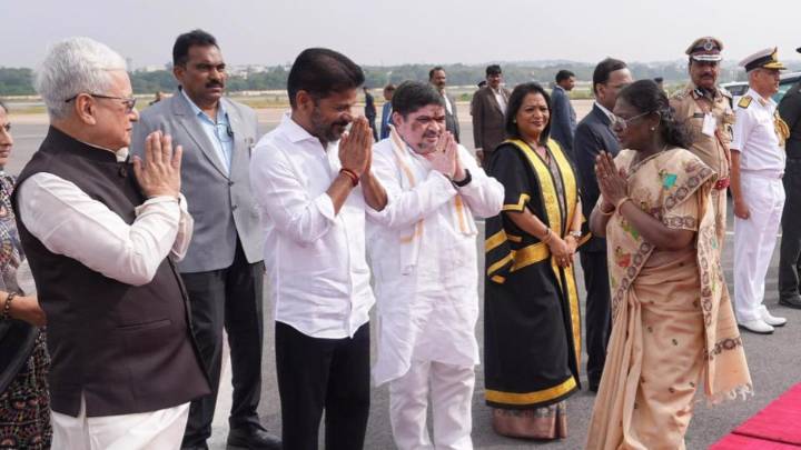 President Murmu Concludes One-Day Visit to Hyderabad