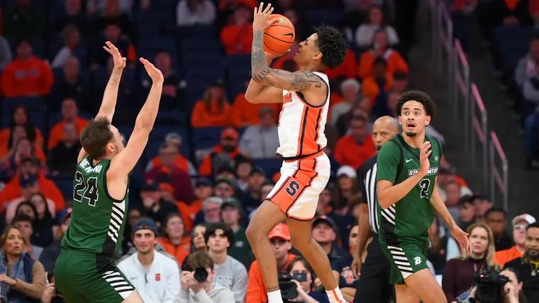 Kiyan Anthony, Carmelo's son, puts up points, highlights in college debut at Syracuse