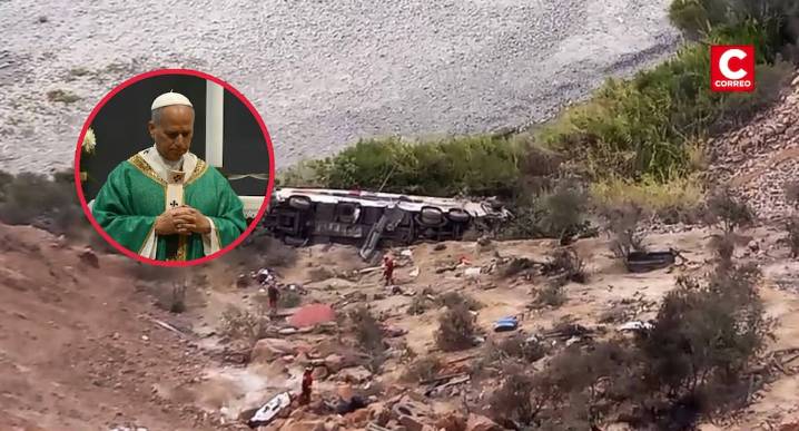 Papa León XIV expresa su pesar por accidente de bus que dejó 37 muertos en Ocoña