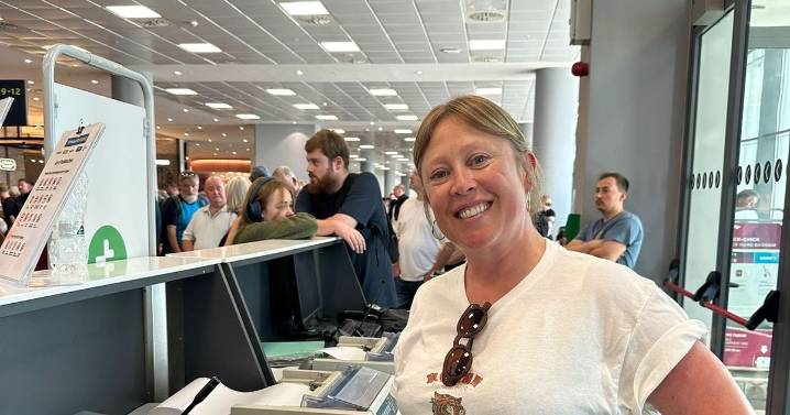 Mum fed up of airport chaos takes control of tannoy to help stranded passengers