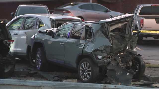 One person in critical condition after crash on South Commercial Street in Manchester