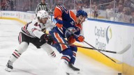 Bouchard scores in OT to give Oilers 3-2 win against Blackhawks