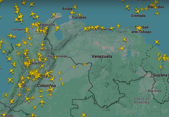 Venezuela casi sin vuelos tras advertencia aérea de EE.UU.