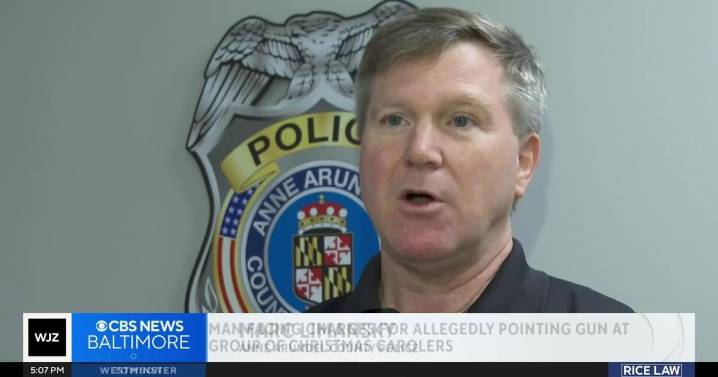 Man accused of pointing gun at 12-year-old Christmas carolers