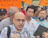 PROTESTAN CETEMISTAS ANTE SEDE DE FISCALÍA: FGE entregará a defensa carpeta de investigación contra líder estatal de la CTM, tras negativas