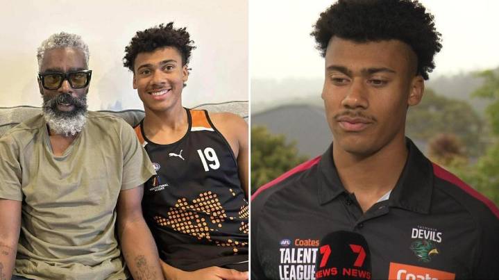 AFL prospect Avery Thomas overcomes shattering death of father Clyde to be Tasmania’s top draft hopeful