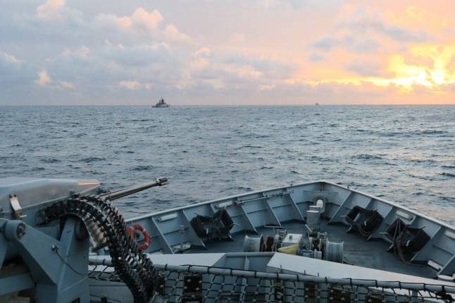 Two Russian ships caught by Royal Navy sailing the English Channel