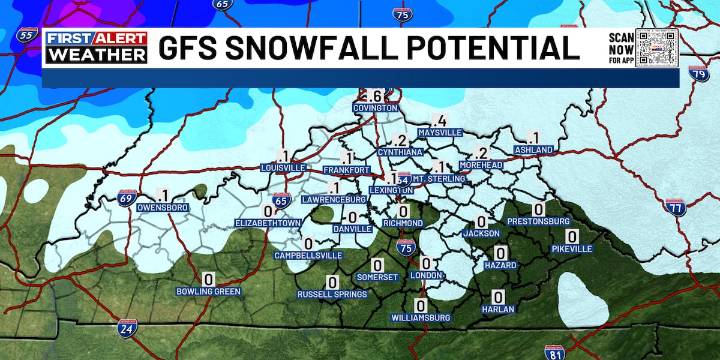 FIRST ALERT | Tracking a late Saturday wintry mix into a blustery Sunday forecast