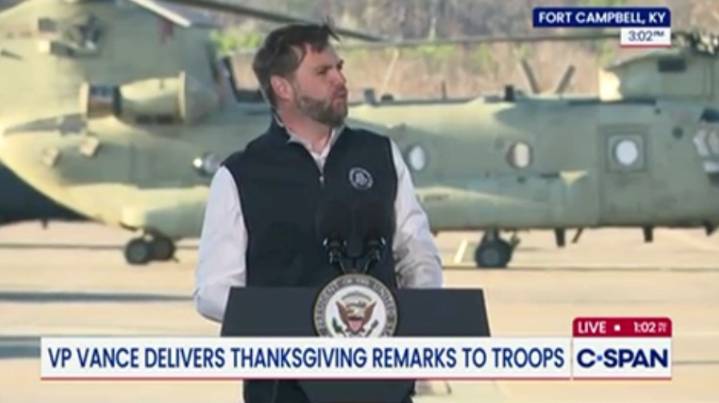 JD Vance Tells Soldiers, ‘You’re All Full of Sh*t’ for Saying They Like Turkey