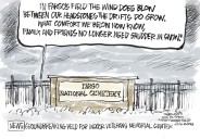 Trygve Olson cartoon: Veterans Center