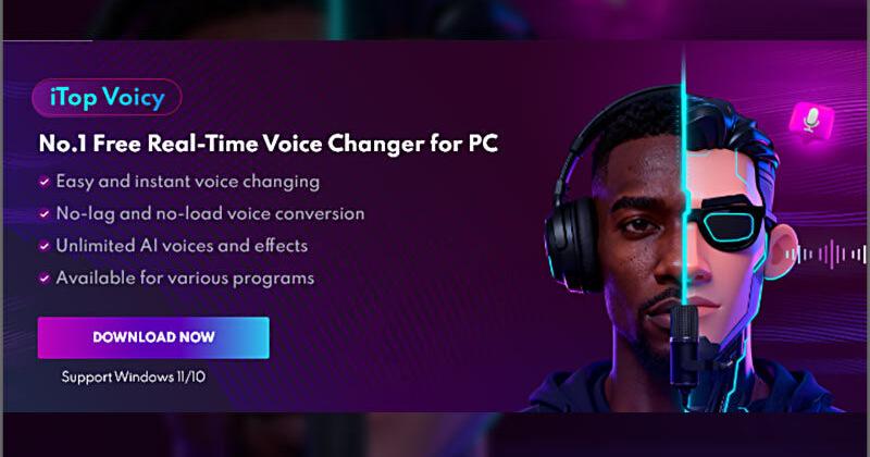 iTop Launches iTop Voicy: Free Real-Time AI Voice Changer for Windows PCs