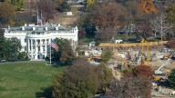 Washington Monument gives new look at White House East Wing construction