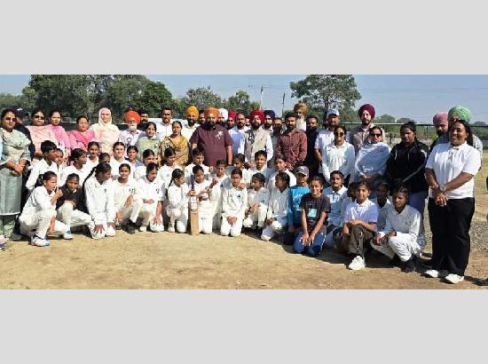 MLA Bhullar inaugurates U-14 69th Girls’ State-Level Cricket Tournament, commits funds for historical tour
