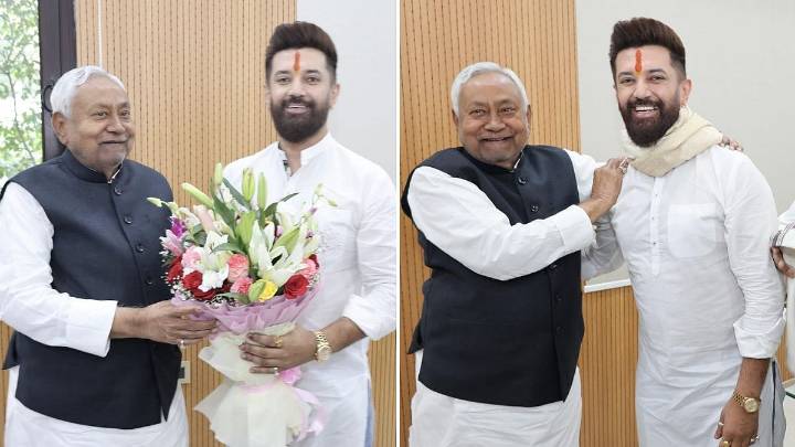 Union Minister Chirag Paswan Meets Bihar CM Nitish Kumar At Patna Residence, Says ‘Delighted That He Appreciated Role Of Every Alliance Partner In NDA’