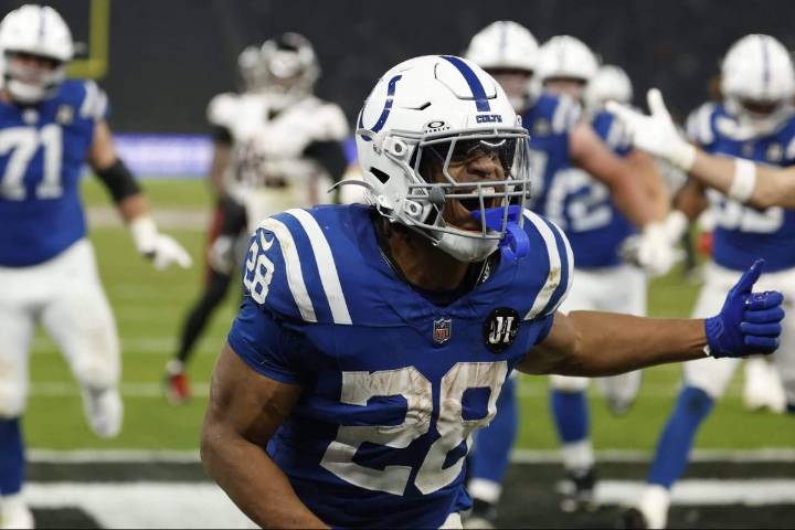 Colts' Jonathan Taylor races past Falcons, into history books to help keep Indy atop AFC