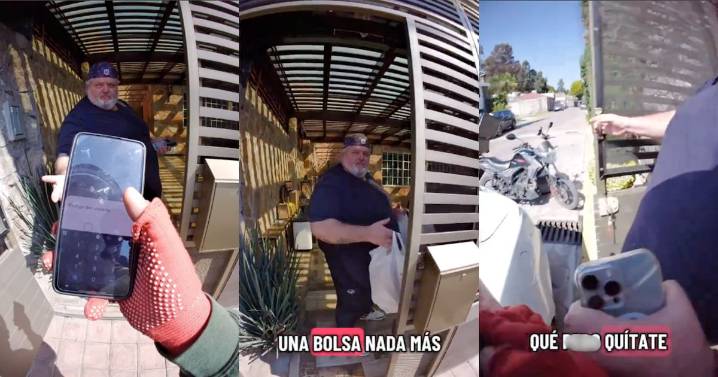 VIDEO: Cliente agrede a repartidor de app en Puebla tras negarse a compartir código de entrega