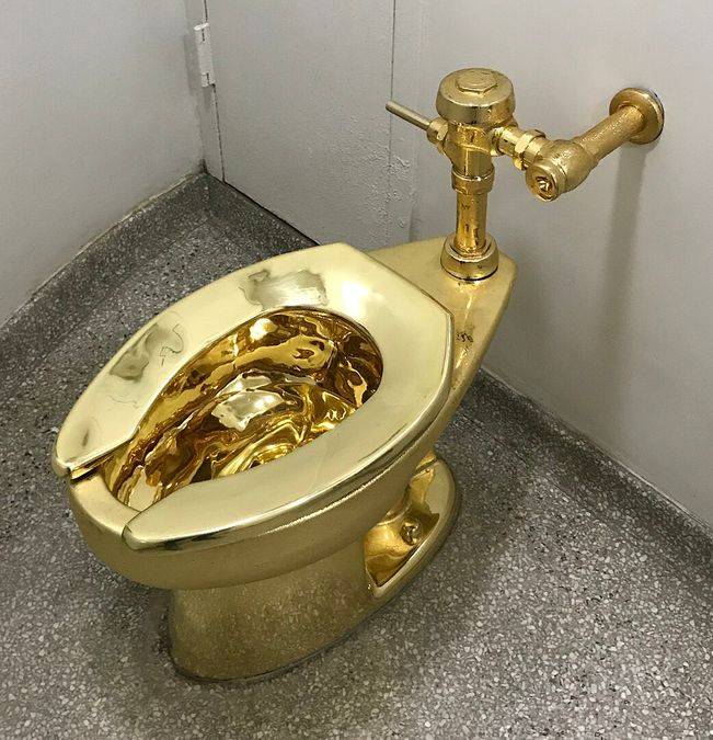 The Gold Toilet Offered to Trump Just Sold—But Its Twin Is Still Missing