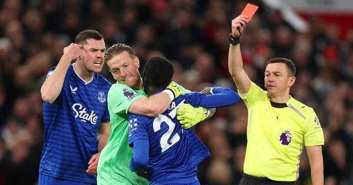 The three Premier League players sent off for hitting teammates after Idrissa Gueye's red card