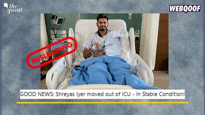Fact-Check: Old Image of Shreyas Iyer in Hospital Linked to His Recent Injury