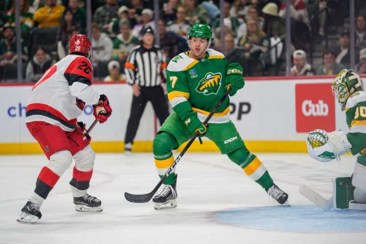 Jesper Wallstedt stands tall as Wild edge Canes in shootout - The Rink Live | Coverage of youth, junior, high school and college hockey