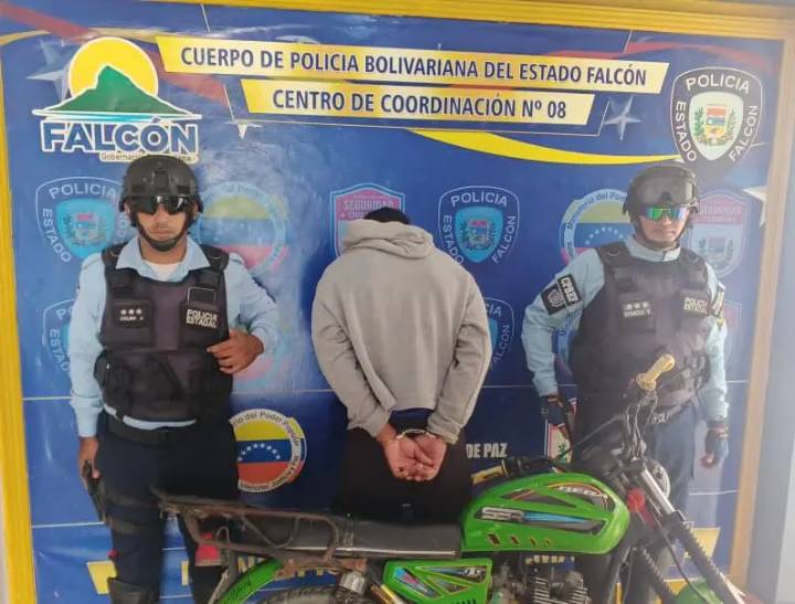 Por resistencia a la autoridad detuvieron a motorizado en Tucacas