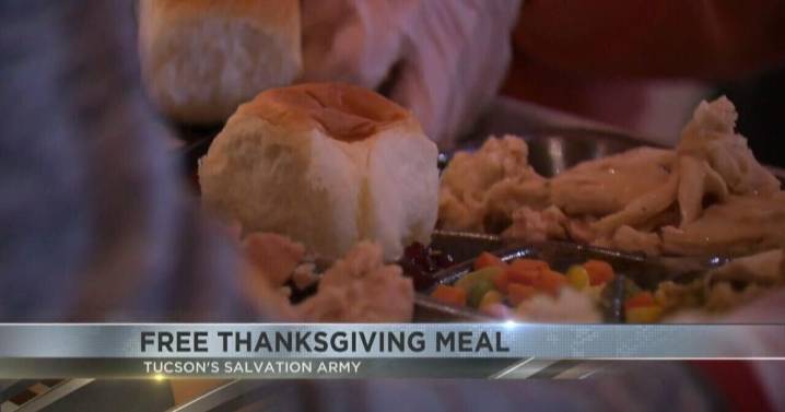 Celebrate Thanksgiving with free community meal at Salvation Army Tucson