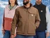 Carhartt is having a sale up to 50% off on cold weather jackets