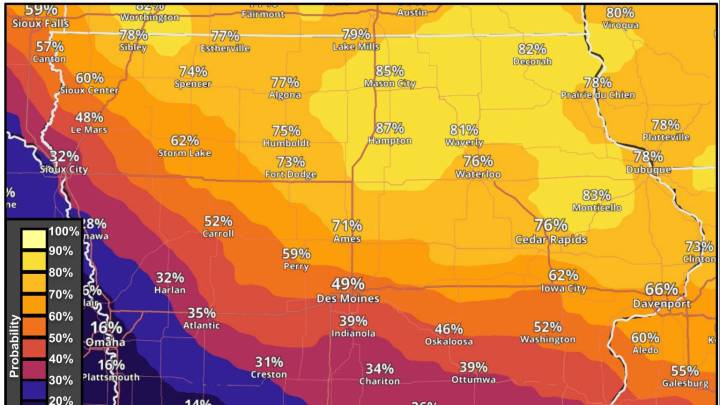 See the updated Iowa weather forecast for Thanksgiving weekend