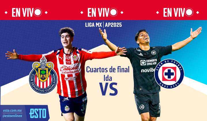 Chivas vs Cruz Azul: Sigue en vivo el partido de cuartos de final de ida del Apertura 2025