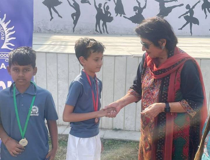 Inter-house taekwondo competition at Blossoms School