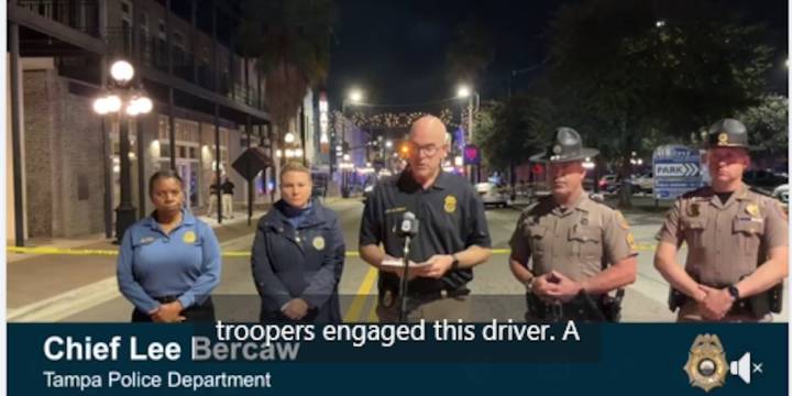 Four dead, eleven hurt after driver crashes into crowd