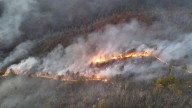 Virginia crews fighting wildfires in Jefferson National Forest