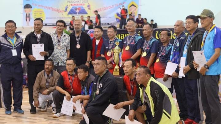 Manipur emerges overall champion at 4th North East Masters Table Tennis championship