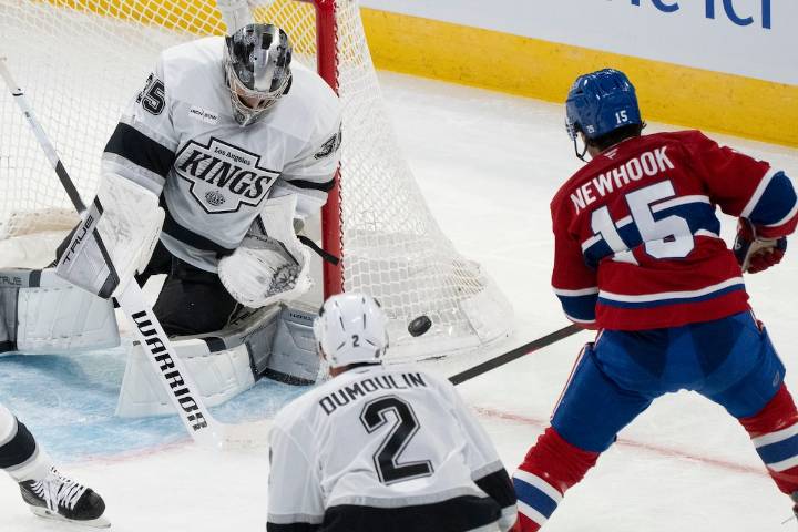 Kings’ burst of three quick second-period goals lets them roll to win over Canadiens