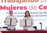 Ayuntamiento de Centro y Banco Bienestar dan certeza financiera a “Mujeres al Centro”