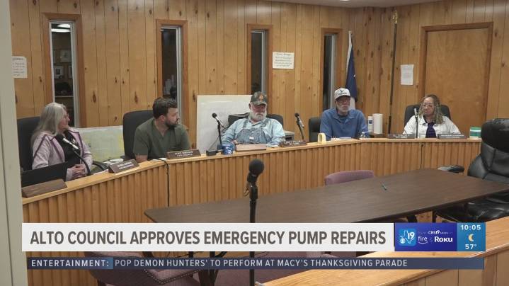 Alto City Council approves emergency replacement of failing water pumps