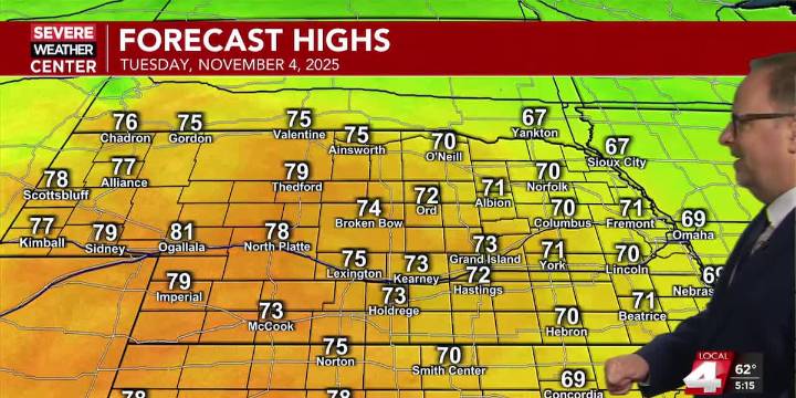 While temperatures ride a wave, rain chances seem to stay away the next seven days