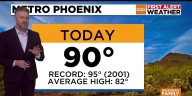 Toasty Tuesday ahead for Phoenix area