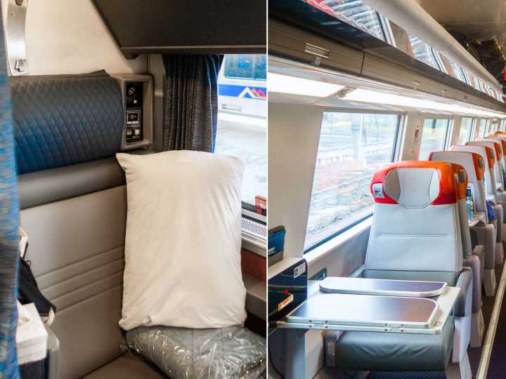 I booked a roomette and a first-class seat on Amtrak trains. The cheaper ride was much more comfortable.