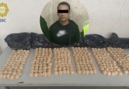 Detienen en la CDMX a sujeto que viajaba en Metro con cientos de huevos de tortuga