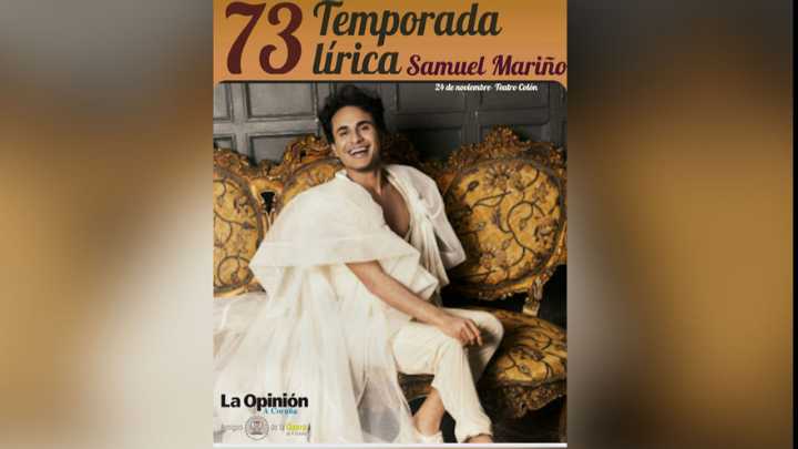 Te invitamos al concierto de Samuel Mariño de la Temporada Lírica