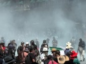Tensión en el Palacio Presidencial: manifestantes chocan con la policía en México