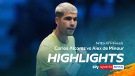 Carlos Alcaraz vs Alex de Minaur | ATP Finals highlights