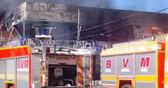 Se incendió una fábrica textil en la Matanza