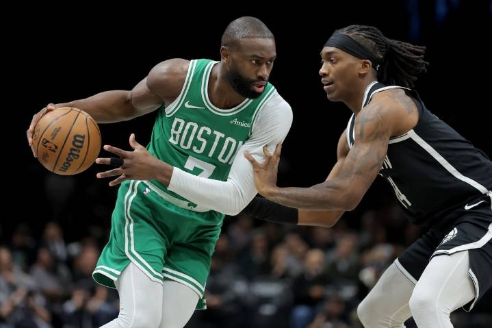 Deadspin | Self-critical Jaylen Brown, Celtics go for another win vs. Nets